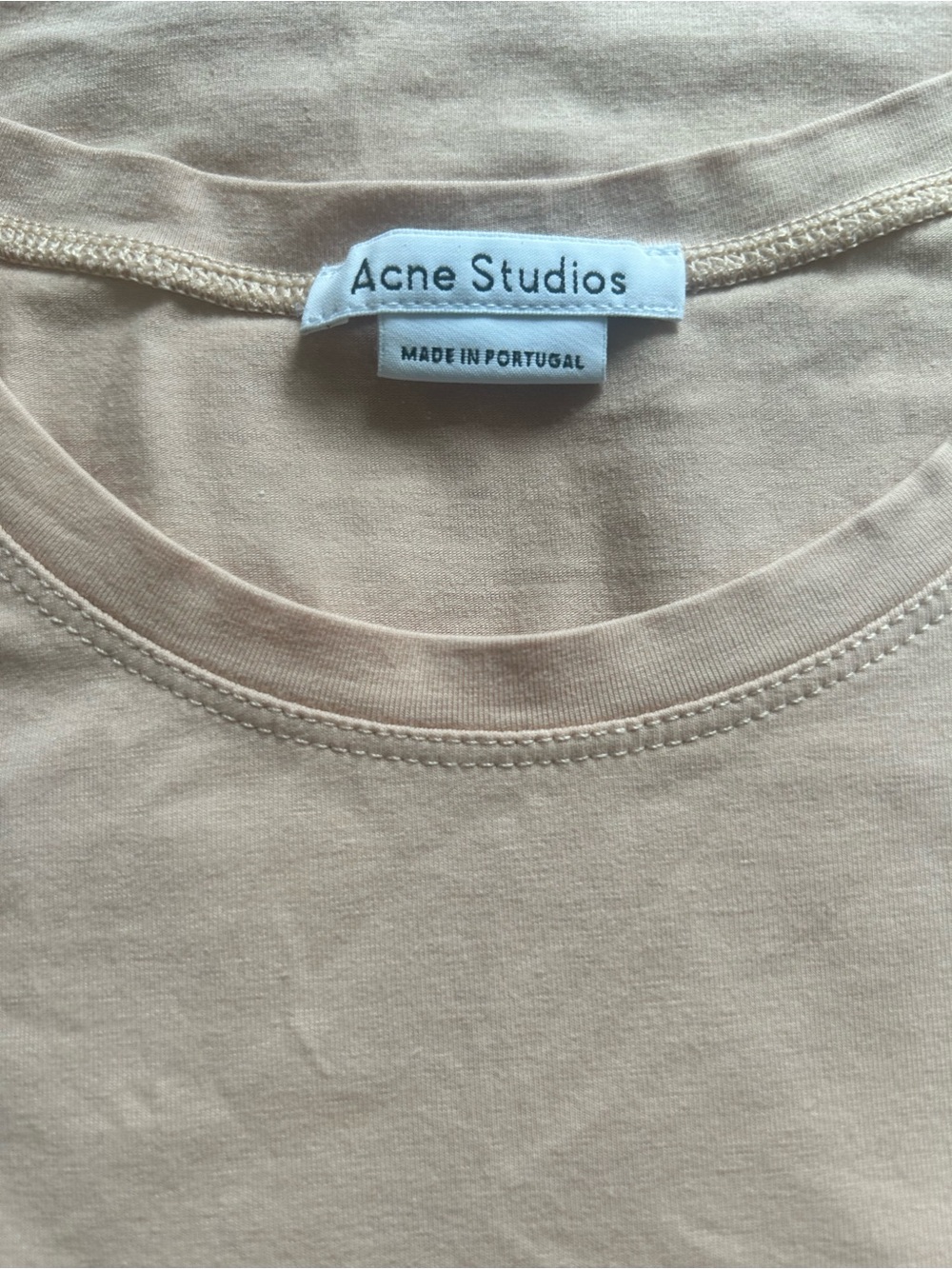 Acne Men’s Crewneck Tee in peach